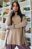 Beyond Terry Oversized Cowl Knit Earth Marl